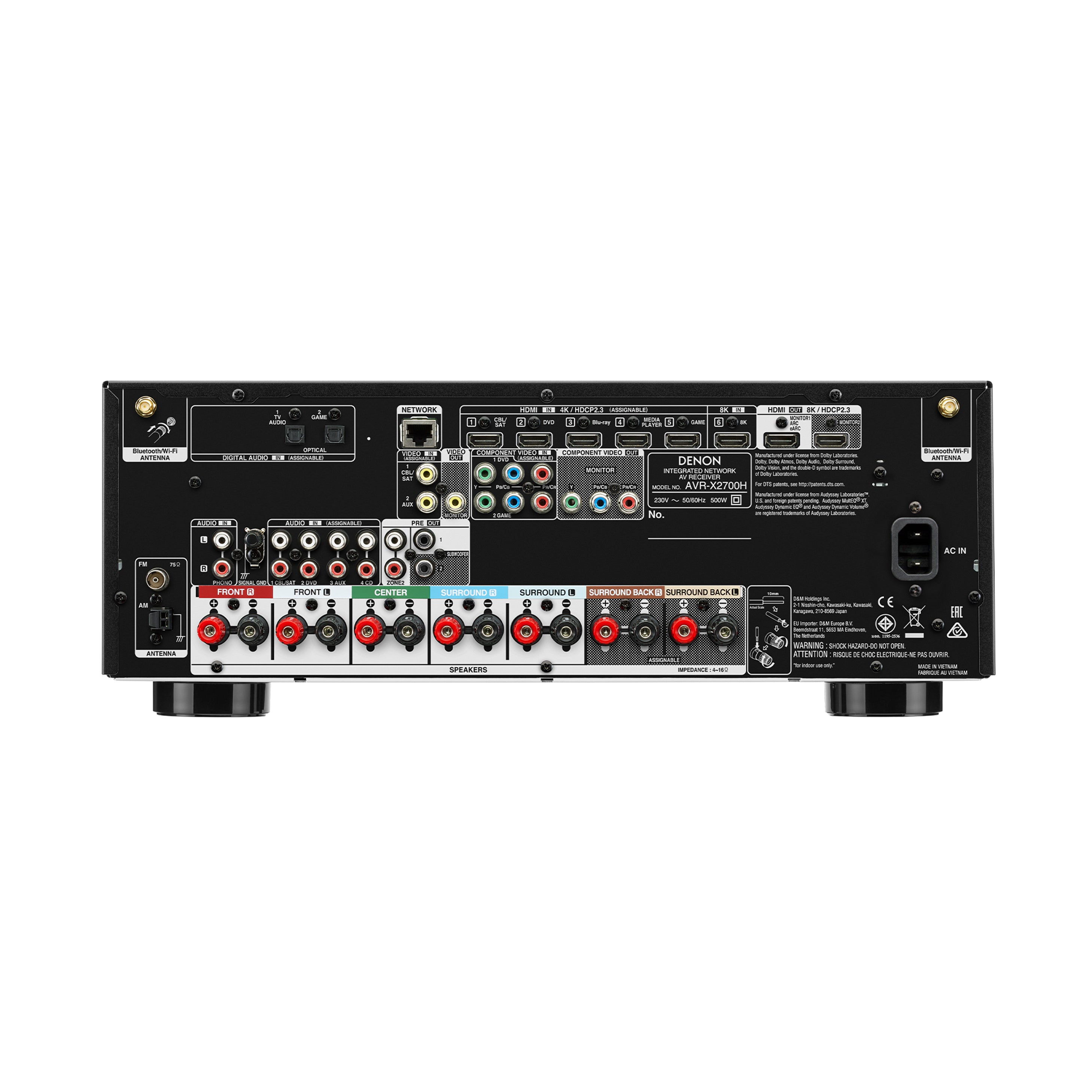美品】DENON AVR-X2700H 7.2ch/8K対応