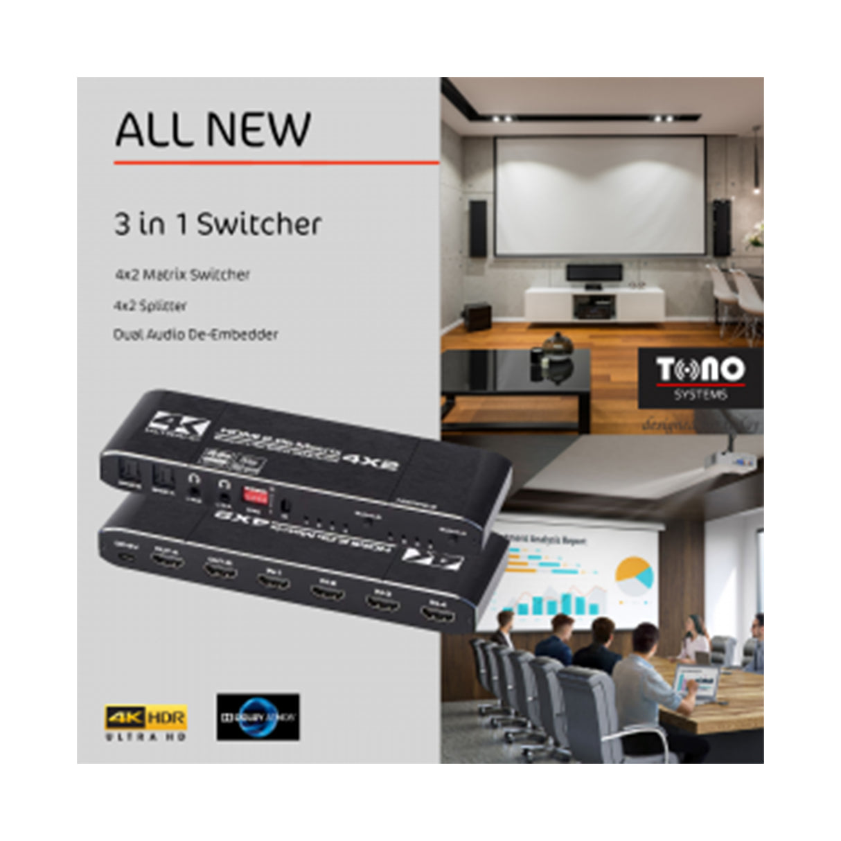 Tono Pro UHD 42 Matrix 4K HDMI Switcher