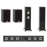 JBL Stage A180 Floor Standing Speakers + A135C Centre Channel + A130 Bookshelf Speaker Package- 5.0 Bundle Package