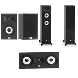 JBL Stage A180 Floor Standing Speakers + A125C Centre Channel + A120 Bookshelf Speaker Package- 5.0 Bundle Package