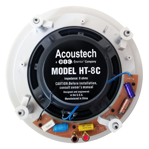 BIC America Acoustech HT-8C –  2-Way 8″ In-Ceiling Speaker (Pair)