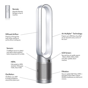 Dyson TP07 Cool Air Purifier (White/ Silver)