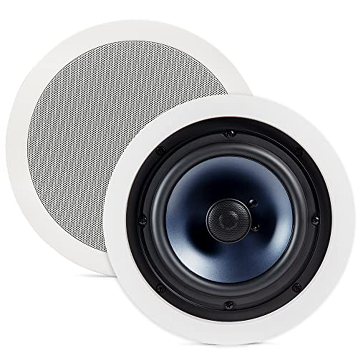 Polk Audio Fusion T- Series 5.1 Speaker Package + Denon AVR-X1700H 8K AV Receiver + Polk Audio RC60i In-Ceiling Speaker (5.1.2 Dolby Atmos Bundle Package)