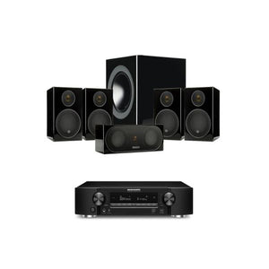 Marantz Melody M-CR412 & Q Acoustics Q3020i Speakers (Walnut)-Mini System Bundle