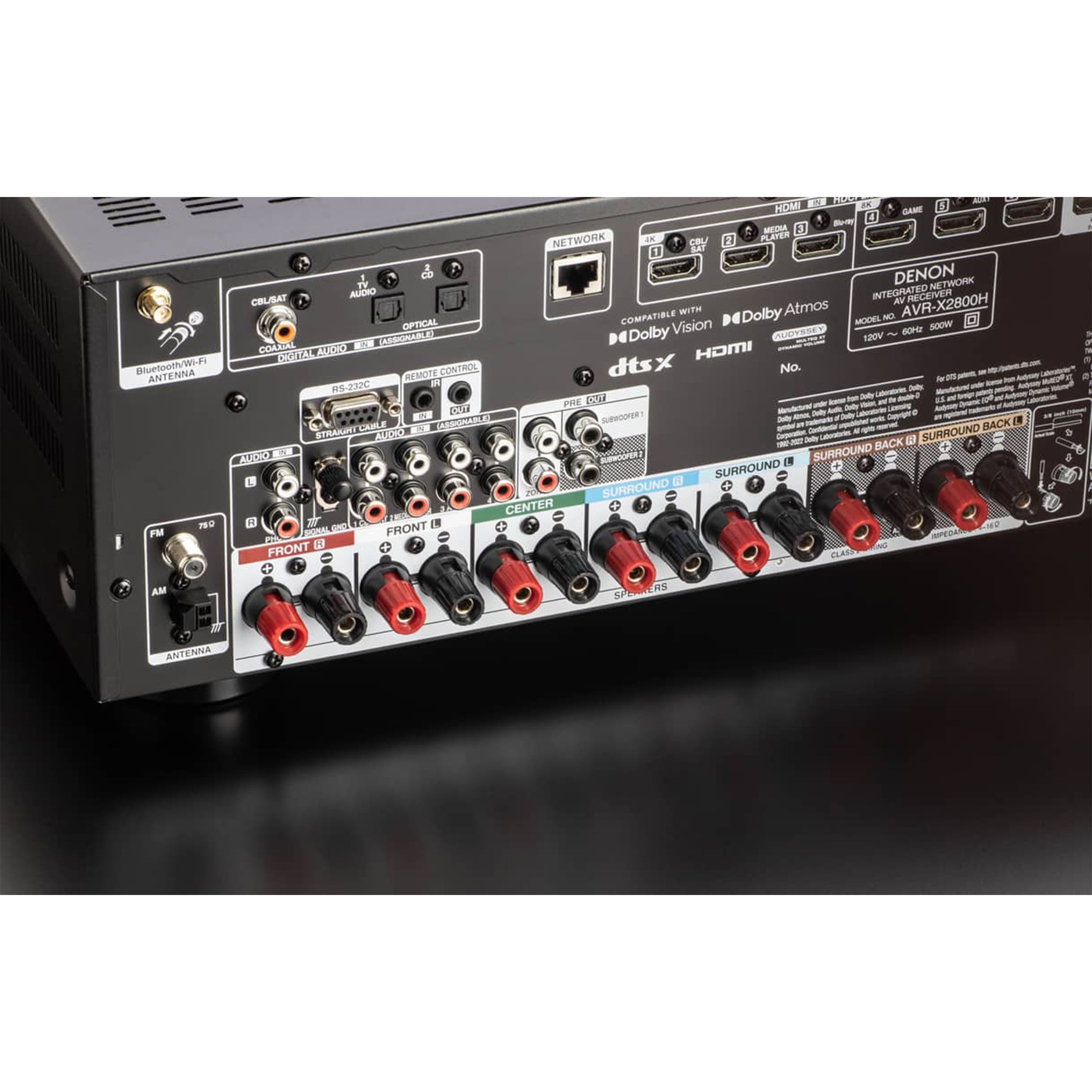 Denon AVR-X2800H - 7.2 Channel Dolby Atmos 8K & 3D Audio