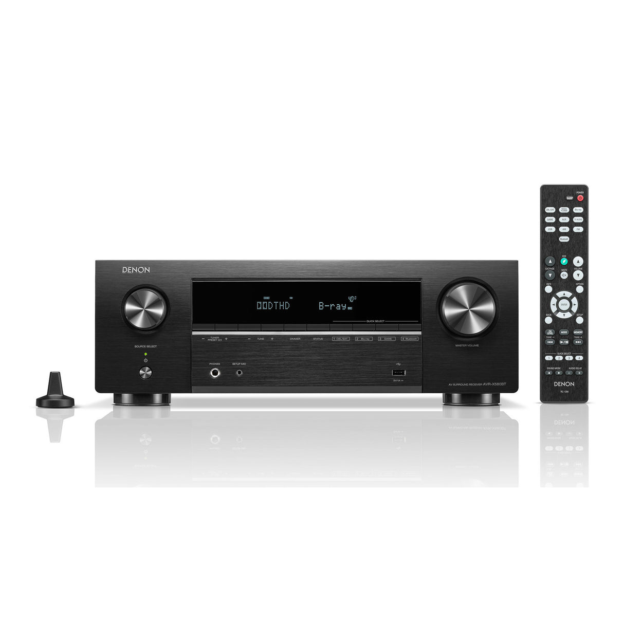 Denon AVR-X580BT - 5.2 Channel  8K & 3D Audio Experience AV Receiver