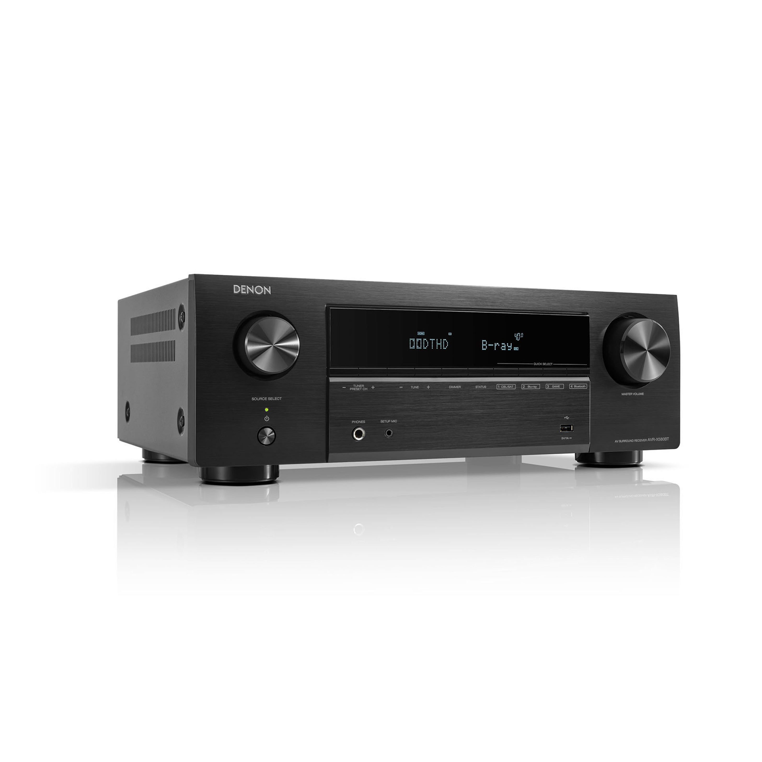 Denon AVR-X580BT - 5.2 Channel 8K & 3D Audio Experience AV