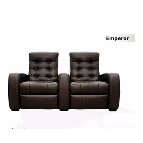 Emperor Theatre Seating Recliner- Motorised with Leatherette Finish (Dark Brown)