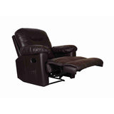 Darcy Brown Recliner- Motorised with Leatherette Finish