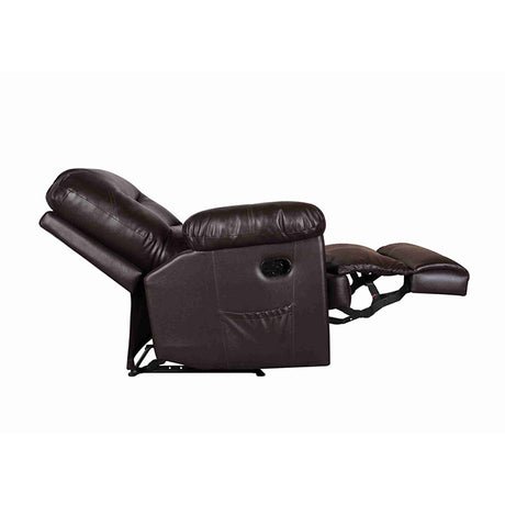 Darcy Brown Recliner- Motorised with Leatherette Finish