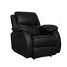 Zara Recliner- Motorised with Leatherette Finish (Black/Brown)