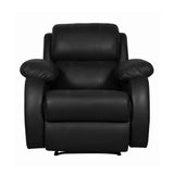 Zara Recliner- Motorised with Leatherette Finish (Black/Brown)