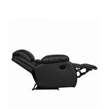 Zara Recliner- Motorised with Leatherette Finish (Black/Brown)