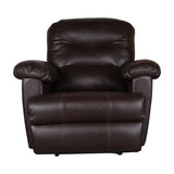 Peter Recliner- Motorised Recliner with Leatherette Finish (Dark Brown)