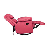 Philip Recliner- Motorised  with Leatherette Finish (Pink)