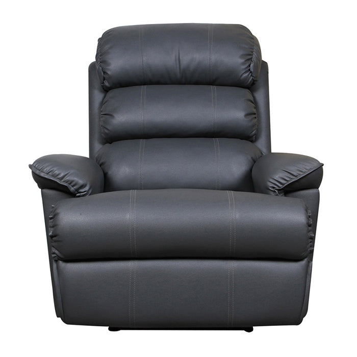 FRANKLIN GREY RECLINER- Motorised with Leatherette Finish