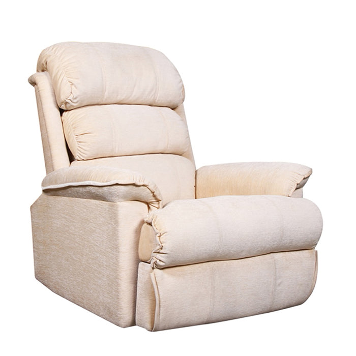 Franklin OFF White Recliner- Motorised with Leatherette Finish