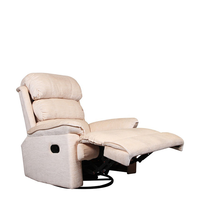 Franklin OFF White Recliner- Motorised with Leatherette Finish