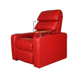 Alberto Recliner- Motorised with Leatherette Finish (Red)
