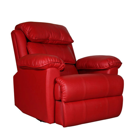 Diana Red Recliner- Motorised with Leatherette Finish