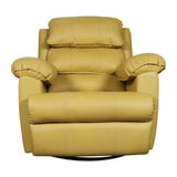 Diana Yellow Recliner- Motorised with Leatherette Finish