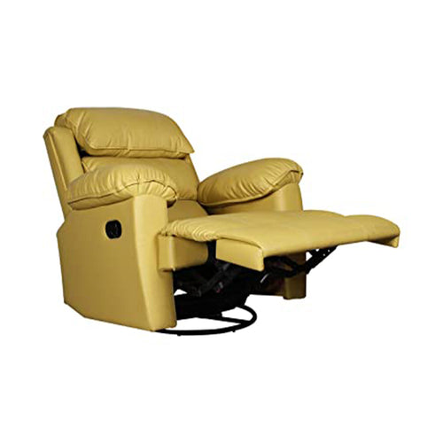Diana Yellow Recliner- Motorised with Leatherette Finish