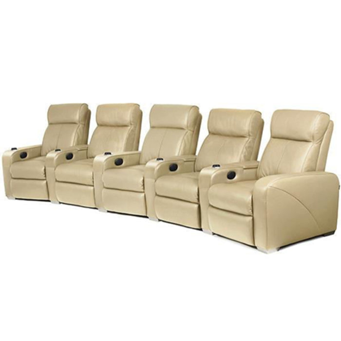 Avatar 5 Seater Theatre Recliner- Motorised  with Leatherette Finish