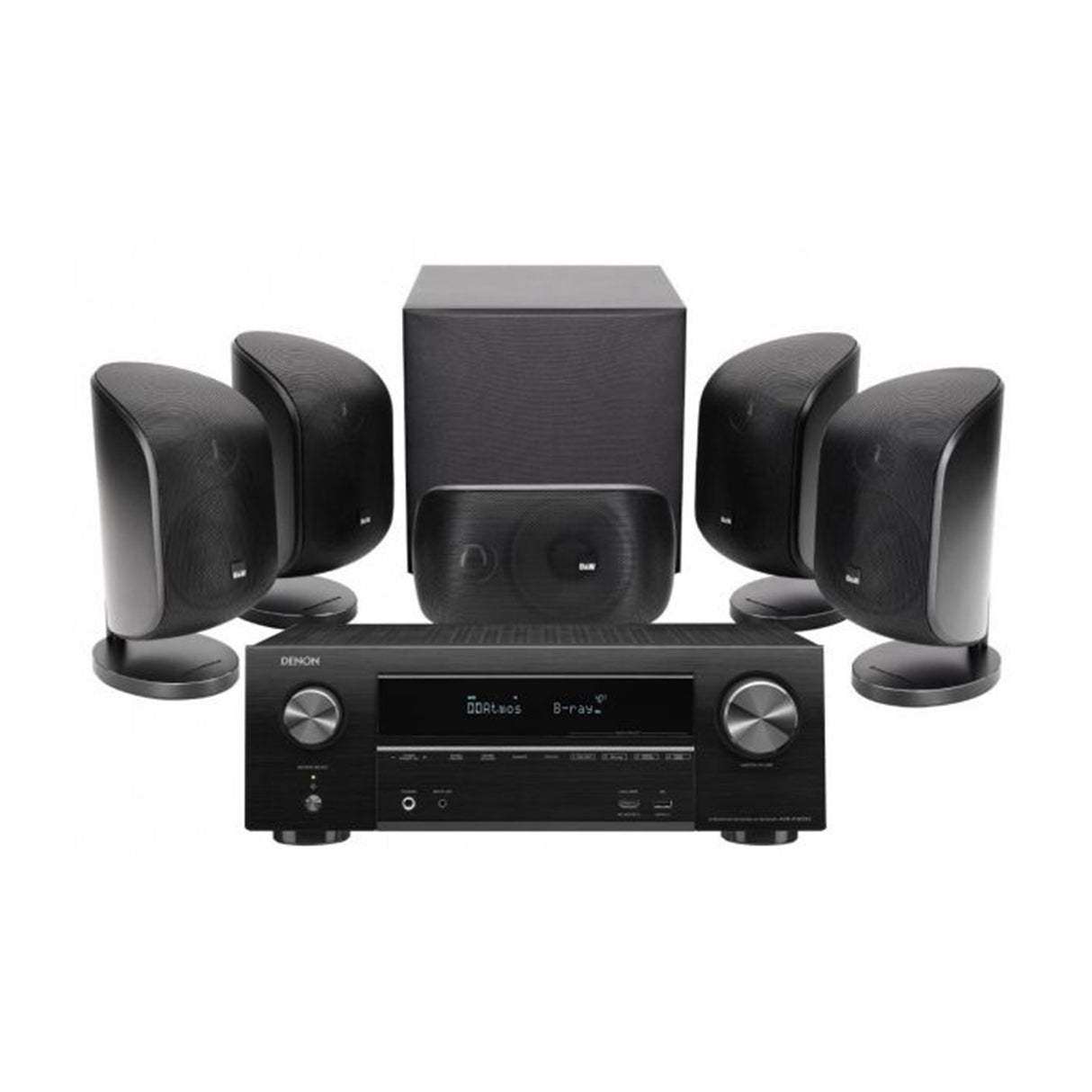 Denon AVR-X1700H AV Receiver with Bowers & Wilkins MT-50 - 5.1 Home Theatre Bundle Package