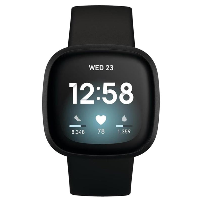 Fitbit Versa 3 Smartwatch With Health and Fitness Tracker (Black)