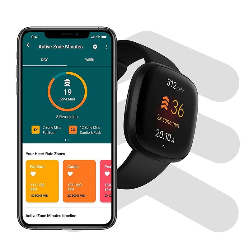 Fitbit popular Versa 3 Smartwatch and Activity Tracker with Additional Accessories