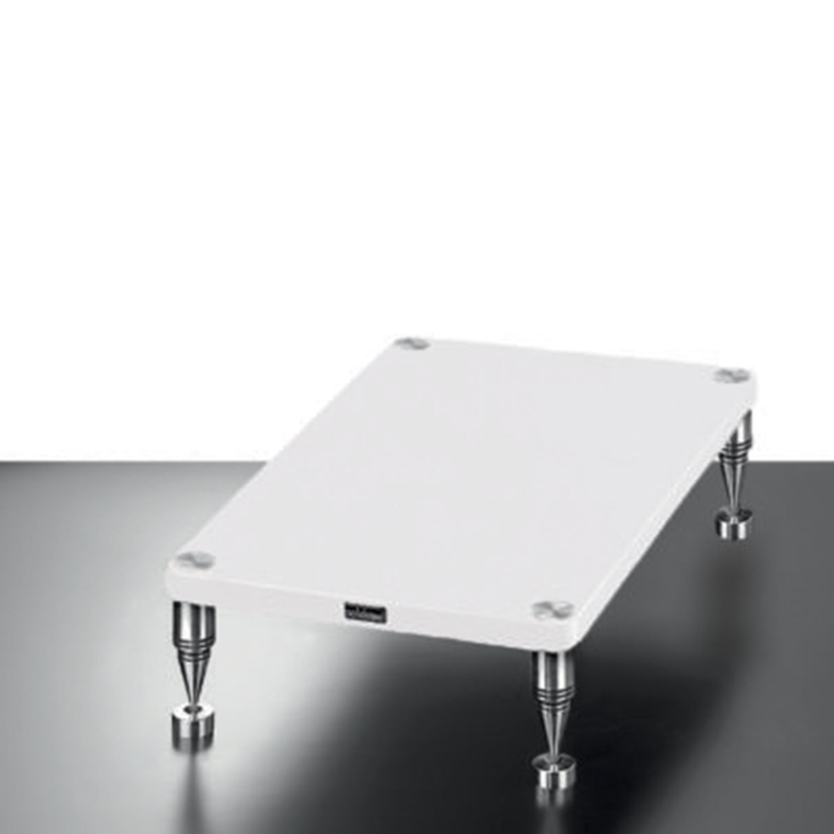 SolidSteel HF-B - Hi-Fi 4 Pillar Hyperspike Amplifier Stand (White Colour)