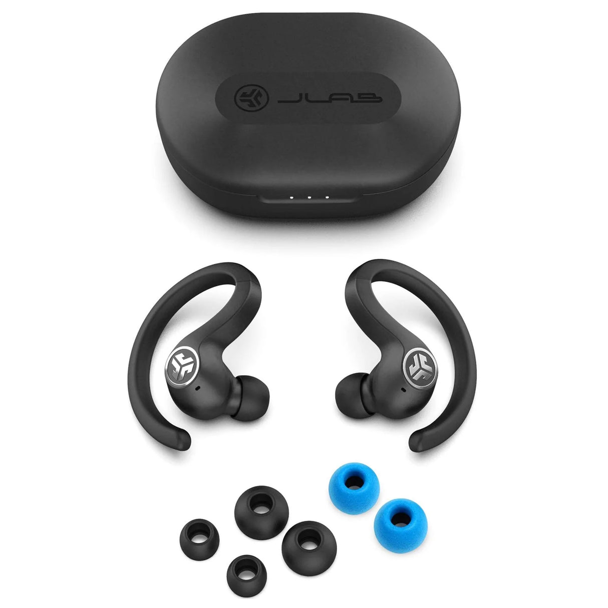 JLAB JBUDS Air Sport- True Wireless Earbuds (IP66 Sweat & Water Resistant) (Black)