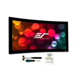 Elite Screens ER100DHD5 - 100 Inches Sable Frame 5D Cine Grey Ambient Light Rejection (ALR) 4K/8K UHD Fixed Frame Home Theatre Projection Screen  (16:9)