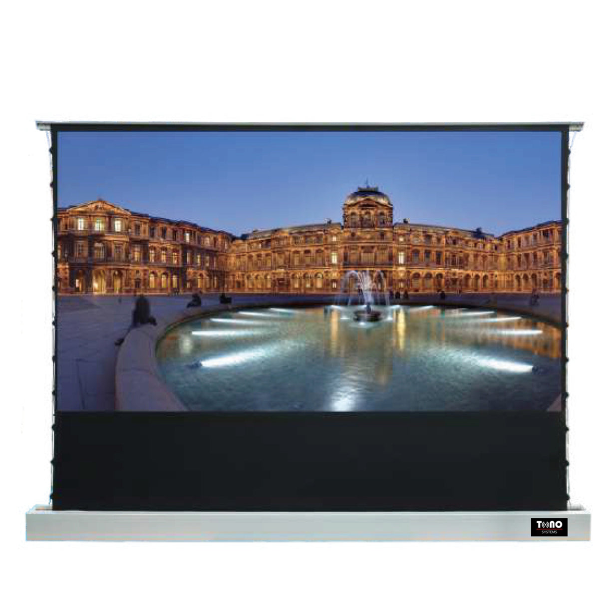 100 Inch Rising Projector Tono Floor Rising Screen 4K Matte White 100 Inches Diagonal Projection ...