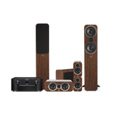 Marantz SR8015 11.2 Channel AV Receiver, Q Acoustics Q3050i, Q3010i, Q3090Ci & 3060S (Walnut)- 5.1 Theatre Bundle Pack