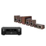 Denon AVC-X6700 11.2 Channel AV Receiver , Q Acoustics Q3010i (X2), 3060S & Q3090Ci (Walnut)-  5.1 Theatre Bundle Pack