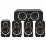 Q Acoustics Q 3010i + 3090CI + QB12 Cinema Pack - 5.1 Speaker Package (Bundle Pack)(Black)