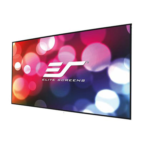 Elite Screens AR92DHD3 - 92 Inches Edge Free/Edgeless Cingrey 3D Ambient Light Rejection 3D 4K/8K UHD Fixed Frame Home Theatre Projection Screen  - (16:9)