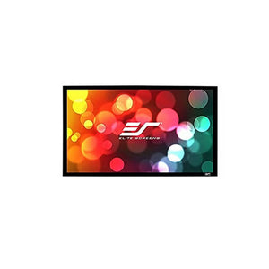 Elite Screens ER9WH1-A1080P4K - 92 Inches Sable Frame Acoustic Pro 1080P Full HD Fixed Transparent Perforated Frame Home Theatre Projection Screen  - (16:9)
