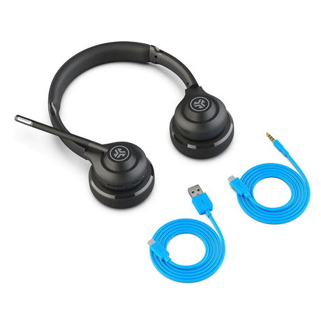 JLAB Go Work Wireless - On-Ear Headset with Mic (Black)