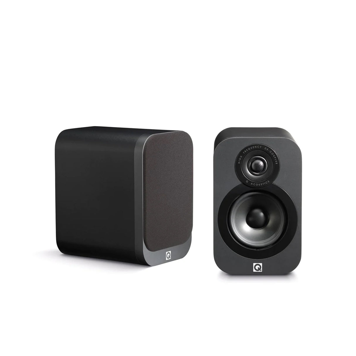 Q Acoustics 3010 - Compact Bookshelf Speaker (Pair) (Black)