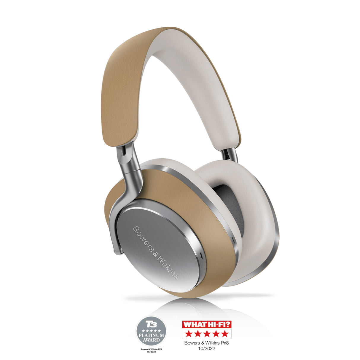 Bowers Wilkins Px8 Over-Ear Noise Cancelling Headphones (Tan Colour) Tan