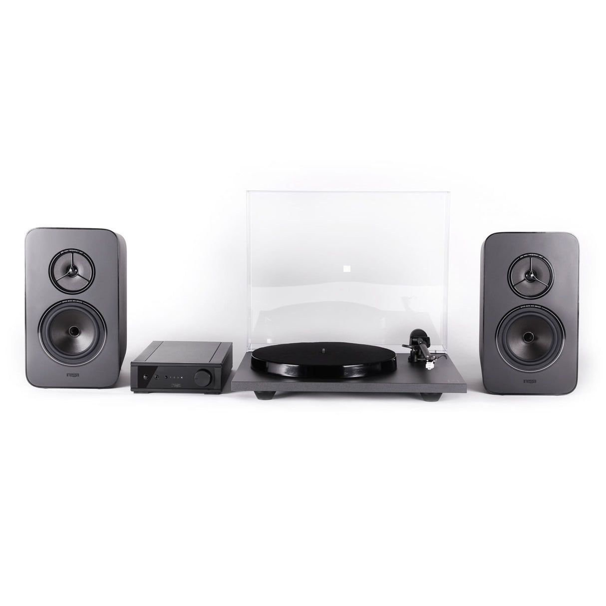 Rega System One - (Includes Planar 1 Turntable + io Amplifier + Kyte Bookshelf Loudspeakers)