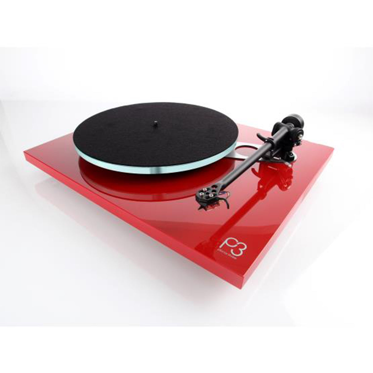 Rega Planar 3 Turntable with Exact MM Cartridge (Gloss Red Colour)