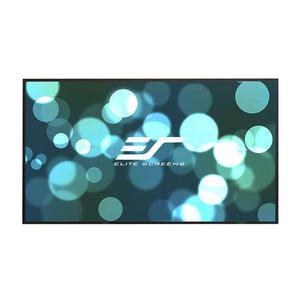 Elite Screens AR92WH2 - 92 Inches Edge Free/Edgeless 3D 4K/8K UHD Fixed Frame Home Theatre Projection Screen  - CineWhite (16:9)