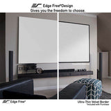Elite Screens SB92WH2 - 92 Inches 3D 4K/8K UHD Fixed Frame Home Theatre Projection Screen  - CineWhite (16:9)
