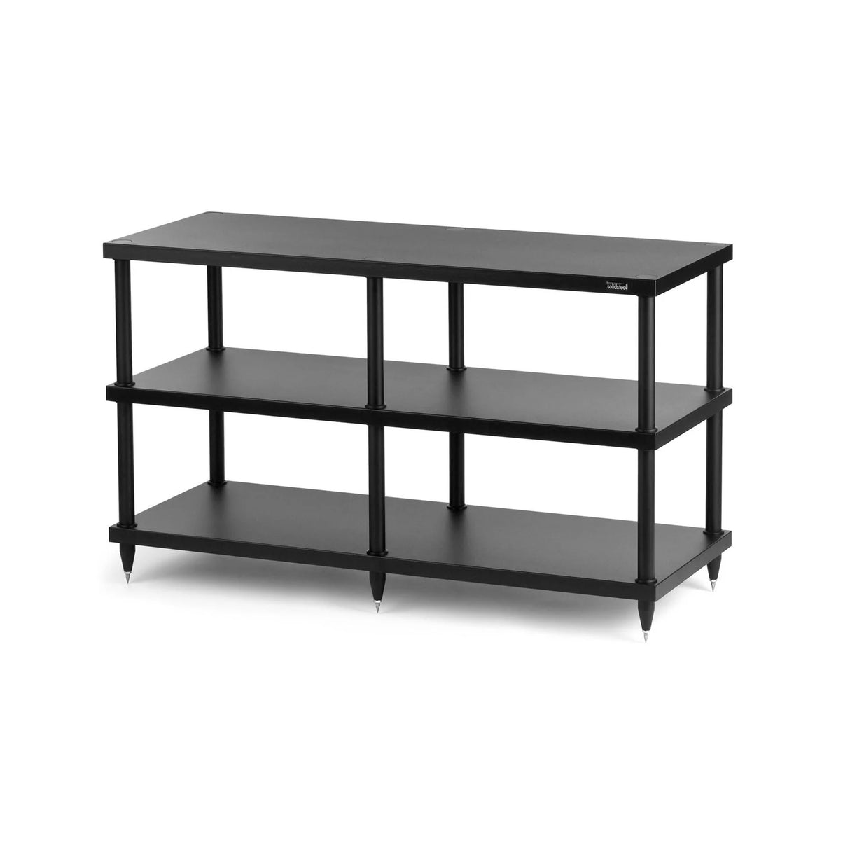 Solidsteel S4-3 - HiFi Audio Rack/ AV Console (Black Colour)