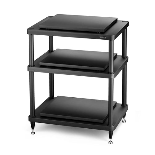 Solidsteel S5-3 - 3 Shelves HiFi Audio Rack/ AV Console (Black Colour)