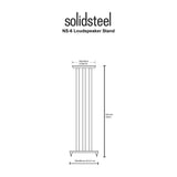 SolidSteel NS-6 - Hi-Fi Speaker Stands (Height 625mm) (Pair)
