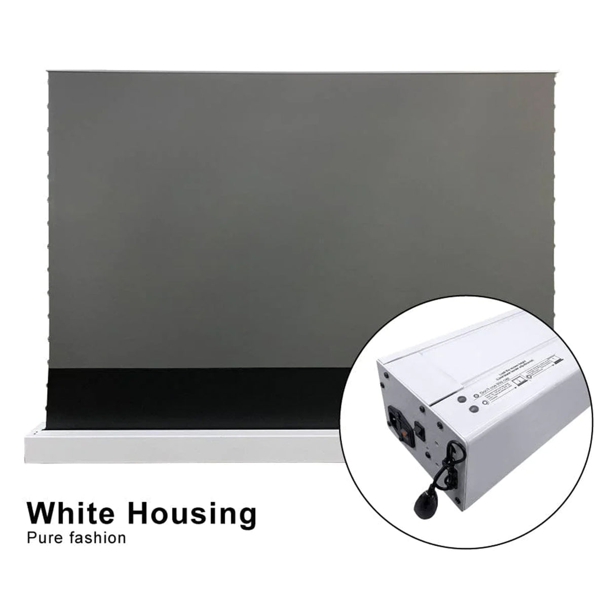Pro Linear Projection Screen Vividstorm S PRO ALR Grey Floor Rising Projection Screen for Ultra Sho ...